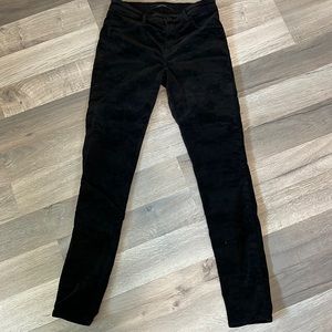 EUC J Brand Black Velvet Pants